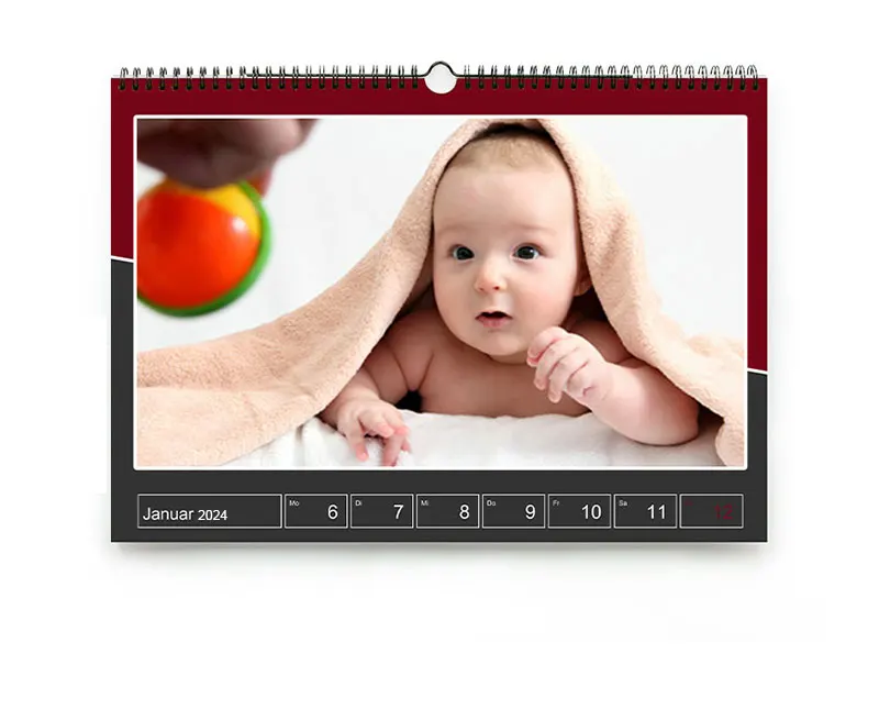 Fotowochenkalender mit Designs gestalten oder im freien Layout