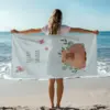 Personalisiertes Duschtuch mit Namen und Spruch