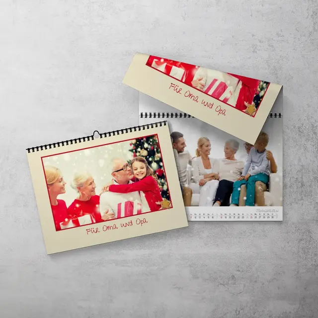 Personalisiertes Weihnachtsgeschenk f&uuml;r die Gro&szlig;eltern