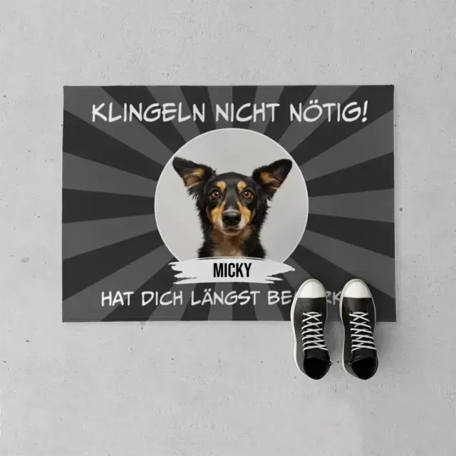 Witzige Fußmatte für Haustierbesitzer