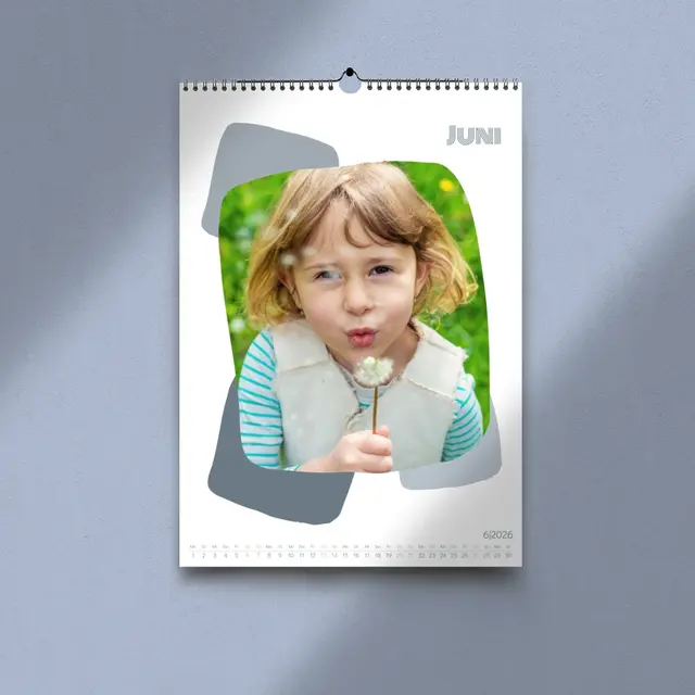 A4 Kalender Hochformat Design Abstrakt