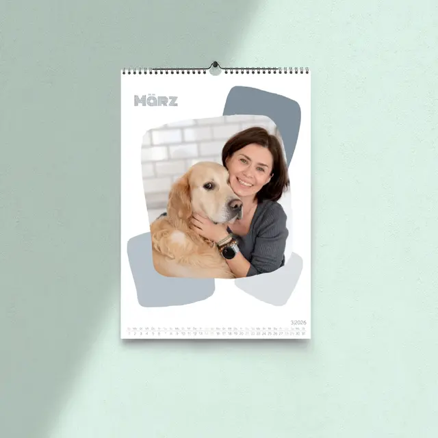 A4 Kalender Hochformat Design Abstrakt