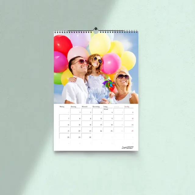 A4 Kalender Hochformat Design Classic DOS mit Terminen