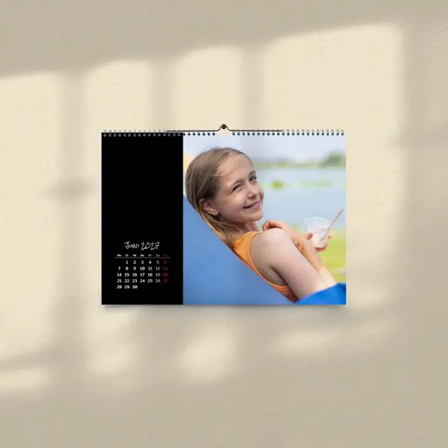 A5 Kalender Querformat Design Classic links RSM