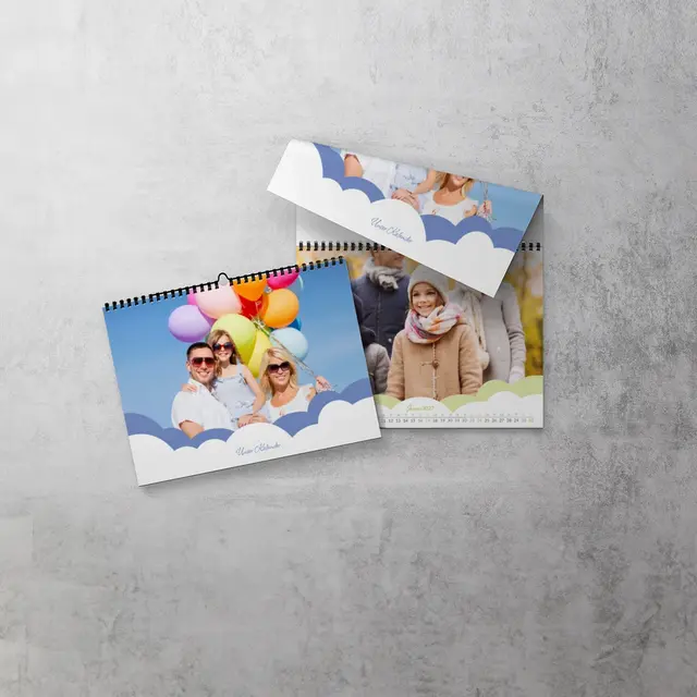 Fotokalender Design Cloudy All, A5 (Ansicht 3)