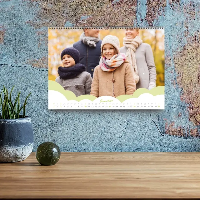 Fotokalender Design Cloudy All, A5 (Ansicht 4)