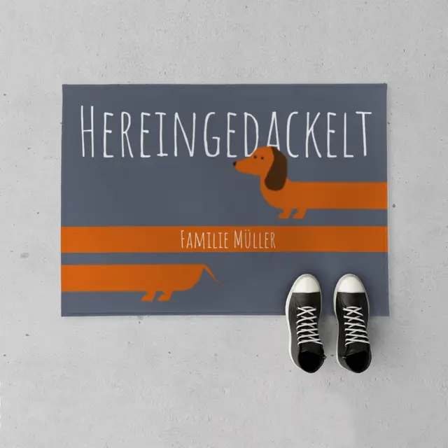 Fußmatte 70 x 50 cm Design Dachshund