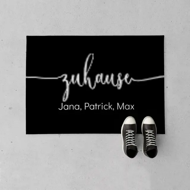 Fußmatte 70 x 50 cm Design Zuhause