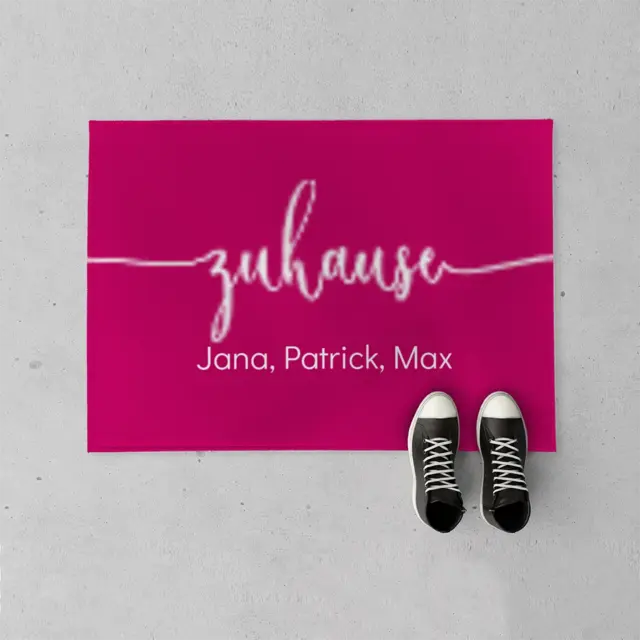 Fußmatte 70 x 50 cm Design Zuhause