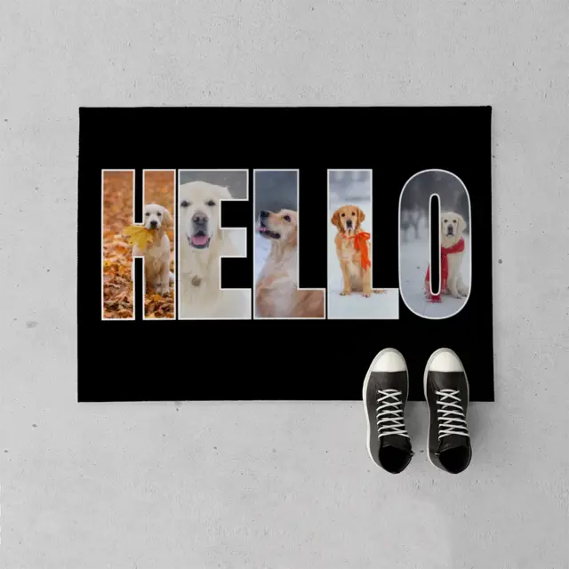 Fußmatte 70 x 50 cm Design Hello Fotos