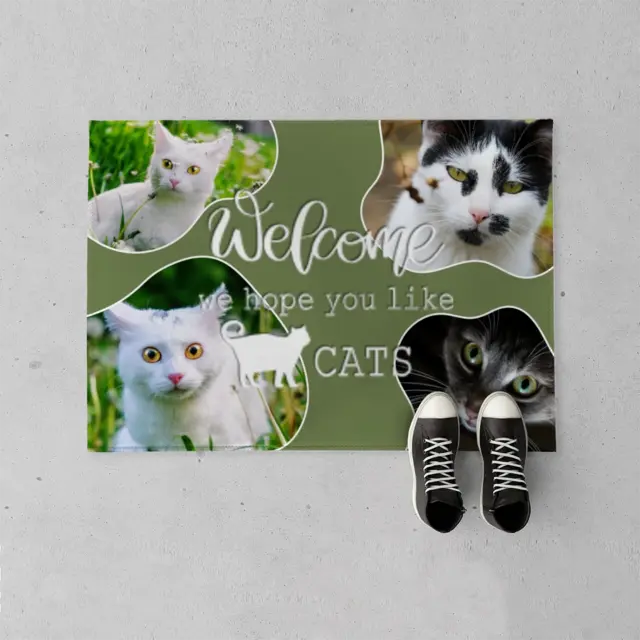 Fußmatte 70 x 50 cm Design Hope you love cats