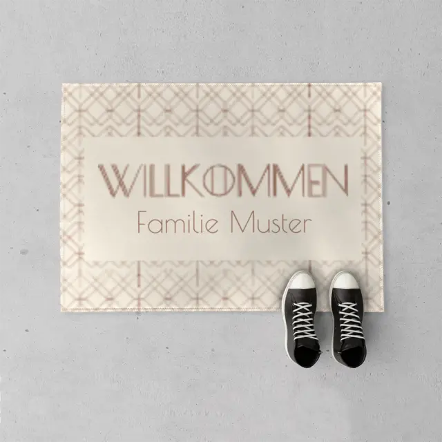 Fußmatte 70 x 50 cm Design Vintage Chic