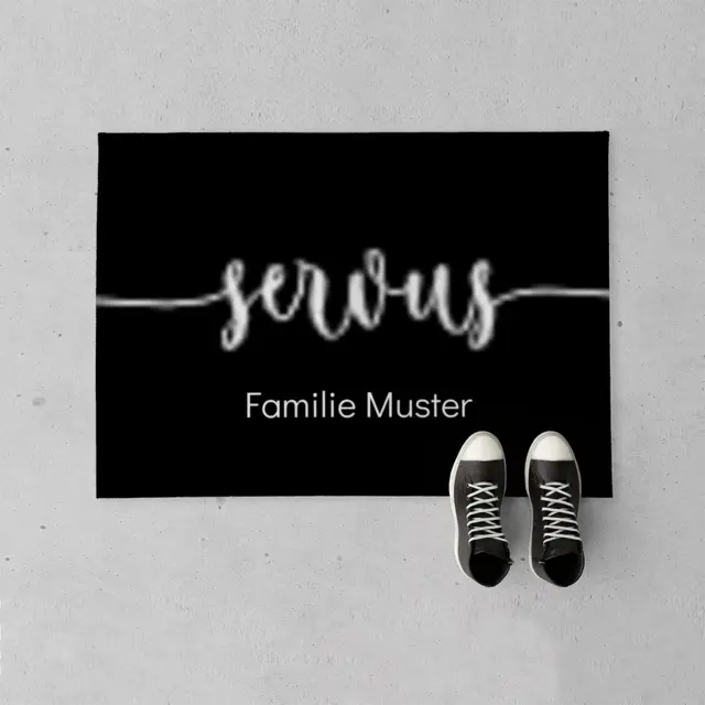 Fußmatte 70 x 50 cm Design Servus