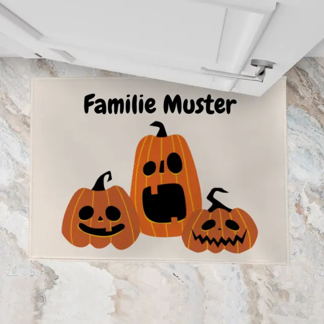 Fu&szlig;matte Design K&uuml;rbisbande Halloween, 70x50 (Ansicht 3)