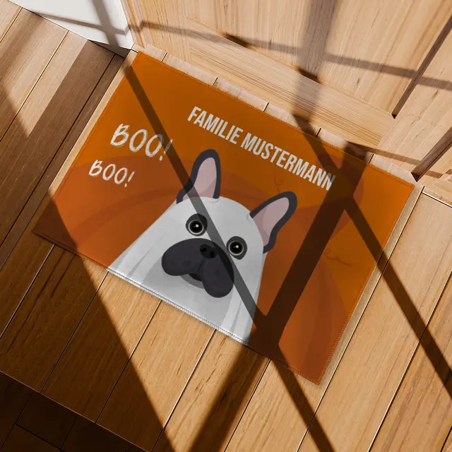 Fußmatte 70 x 50 cm Design Gespensterhund, Ansicht 5