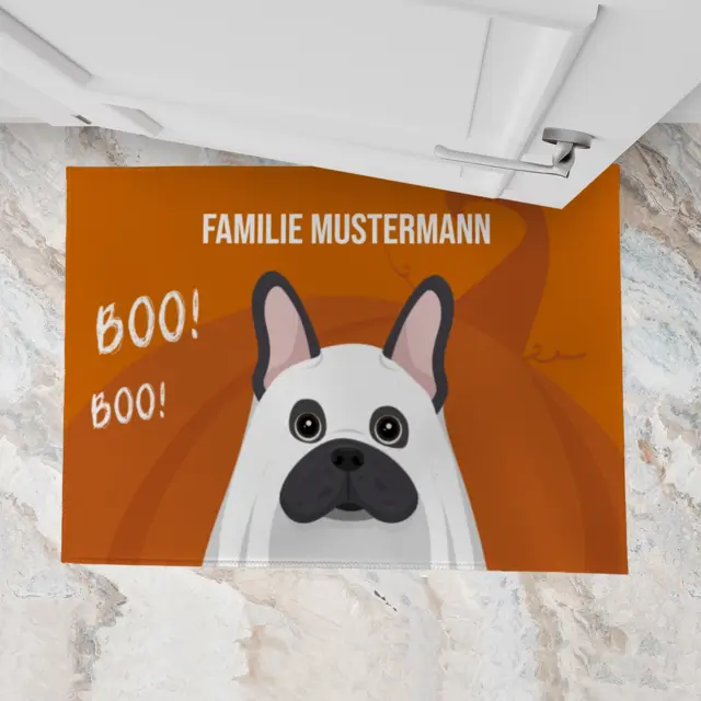 Fußmatte 70 x 50 cm Design Gespensterhund, Ansicht 3