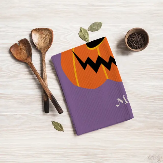 Geschirrtuch Design Halloween K&uuml;rbis, 50x70 (Ansicht 5)
