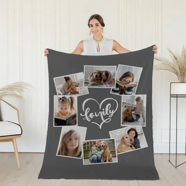 Kuscheldecke 140 x 200 cm Design Family