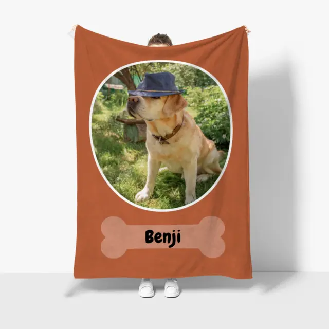 Kuscheldecke 140 x 200 cm Design Doggy 1