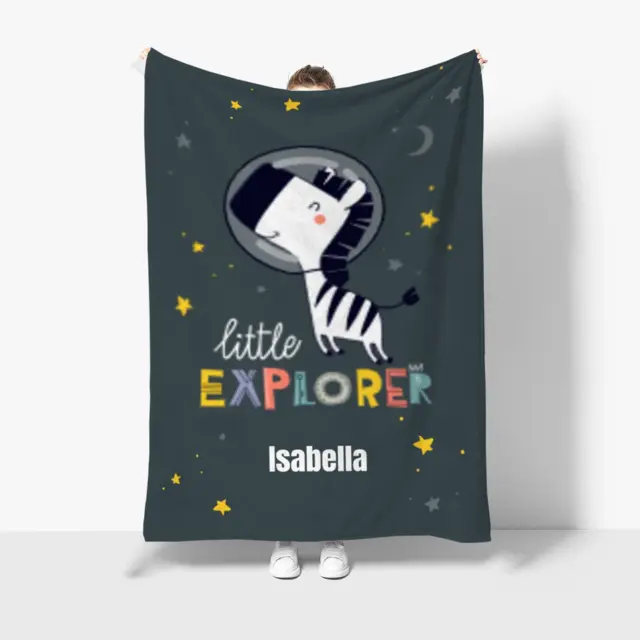 Kuscheldecke 140 x 200 cm Design Little Explorer