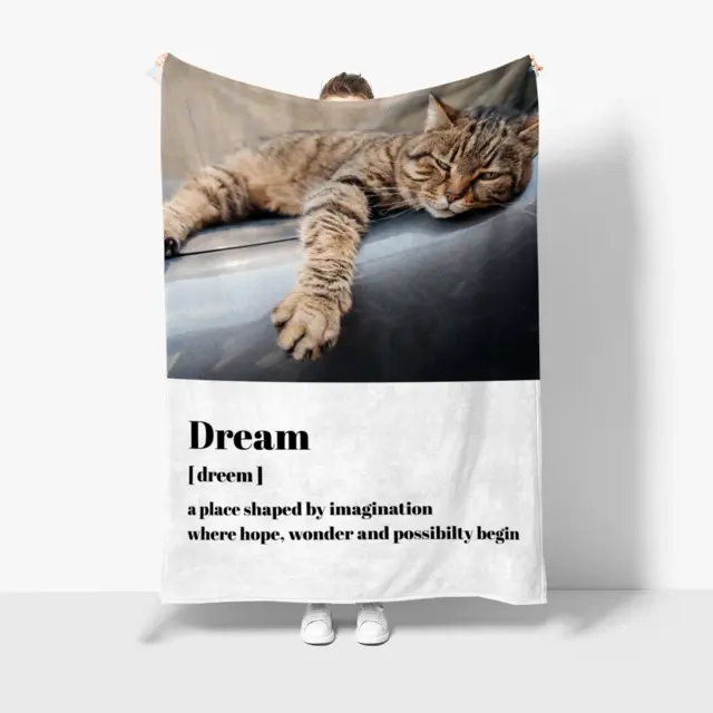 Kuscheldecke 140 x 200 cm Design 1 Bild 4 Texte