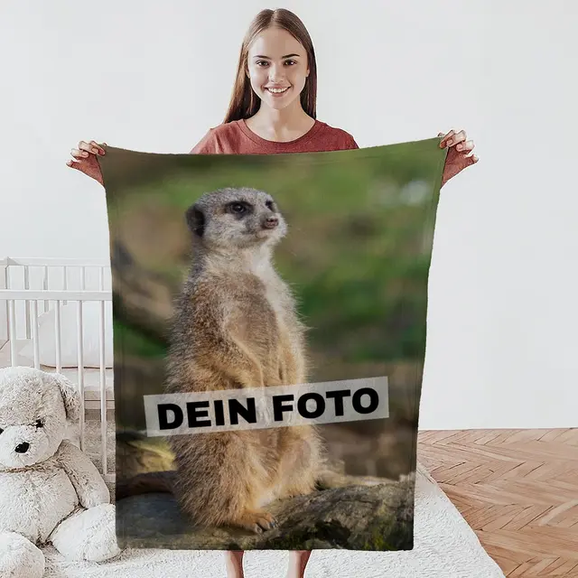 Kuscheldecke 140 x 200 cm Design 1 Bild