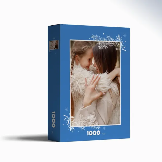 Puzzle 1000 Teile Querformat Design Weihnachtliche Zweige