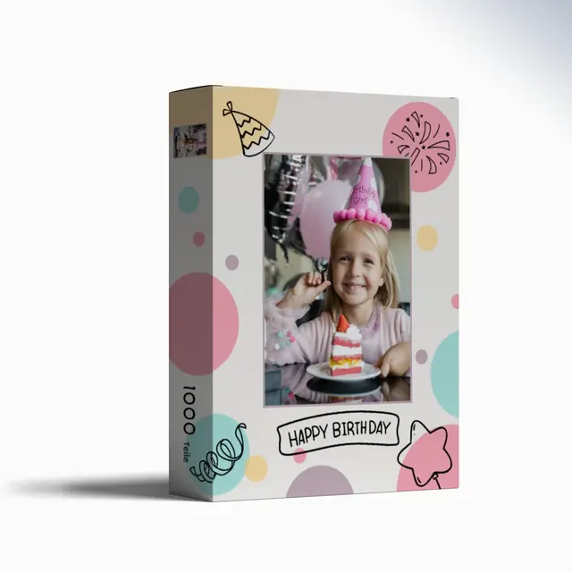 Puzzle 1000 Teile Querformat Design Happy Birthday II