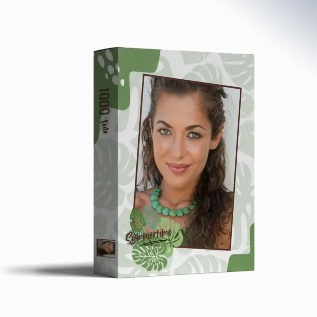 Puzzle 1000 Teile Querformat Design Monstera Summertime