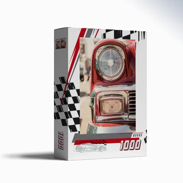 Puzzle 1000 Teile Querformat Design Racingcar