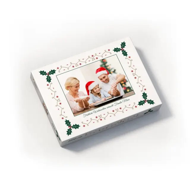 Puzzle 1000 Teile Querformat Design Weihnachtsbordüre