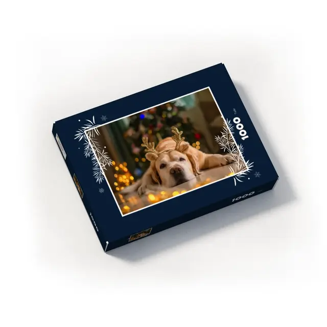 Puzzle 1000 Teile Querformat Design Weihnachtliche Zweige