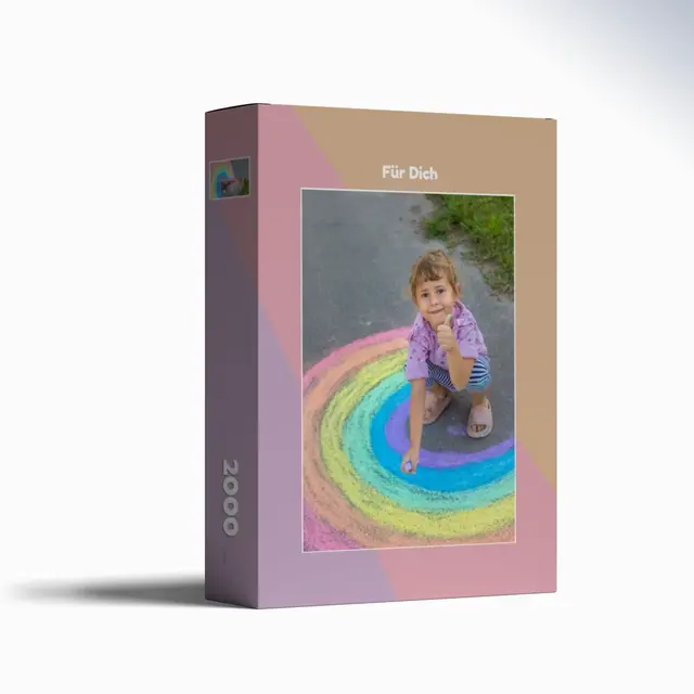 Puzzle 1000 Teile Querformat Design Pastell