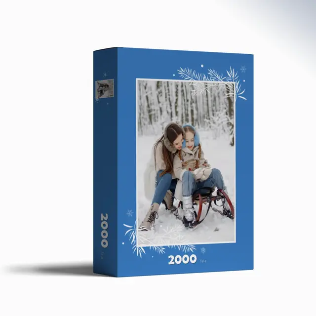 Puzzle 1000 Teile Querformat Design Weihnachtliche Zweige