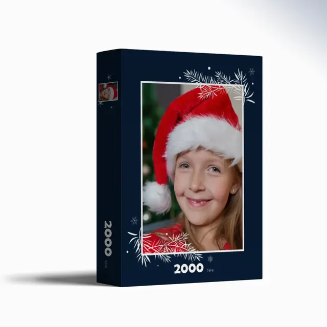 Puzzle 1000 Teile Querformat Design Weihnachtliche Zweige