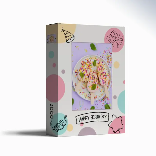 Puzzle 1000 Teile Querformat Design Happy Birthday II