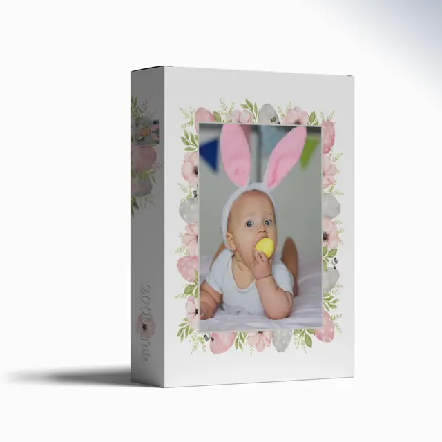 Puzzle 1000 Teile Querformat Design Osterblumen