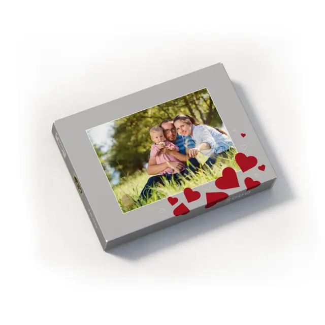 Puzzle 1000 Teile Querformat Design Herzen