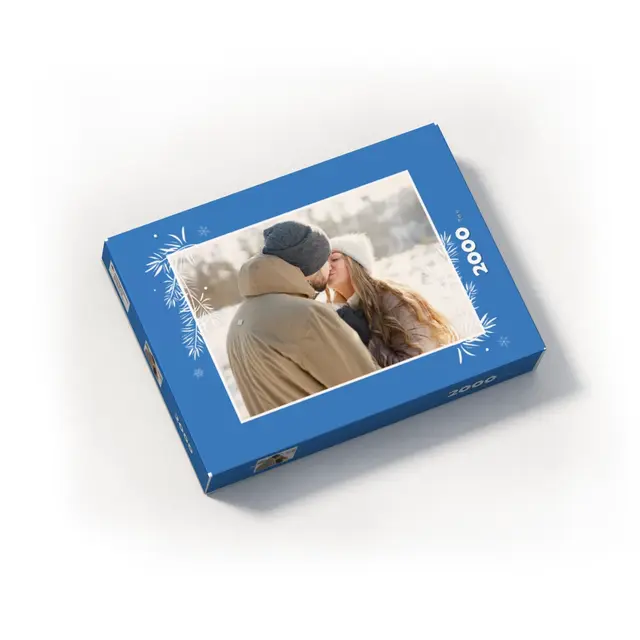 Puzzle 1000 Teile Querformat Design Weihnachtliche Zweige