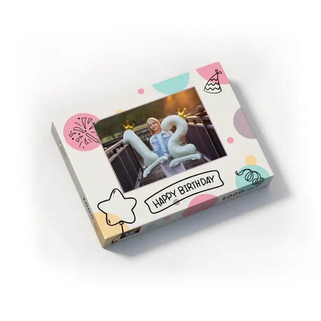 Puzzle 1000 Teile Querformat Design Happy Birthday II