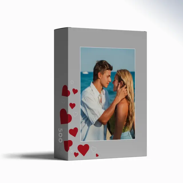 Puzzle 1000 Teile Querformat Design Herzen