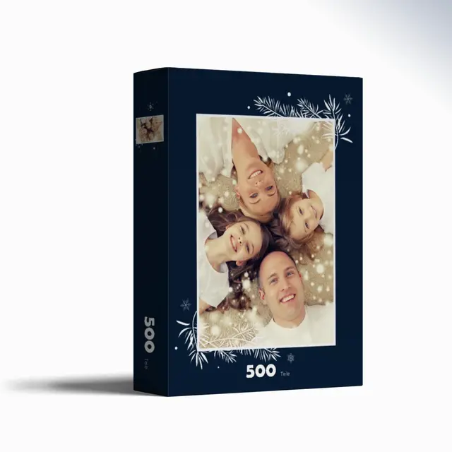 Puzzle 1000 Teile Querformat Design Weihnachtliche Zweige