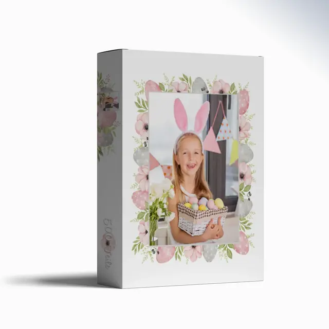 Puzzle 1000 Teile Querformat Design Osterblumen