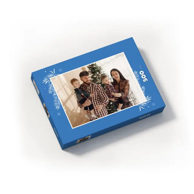 Puzzle 1000 Teile Querformat Design Weihnachtliche Zweige