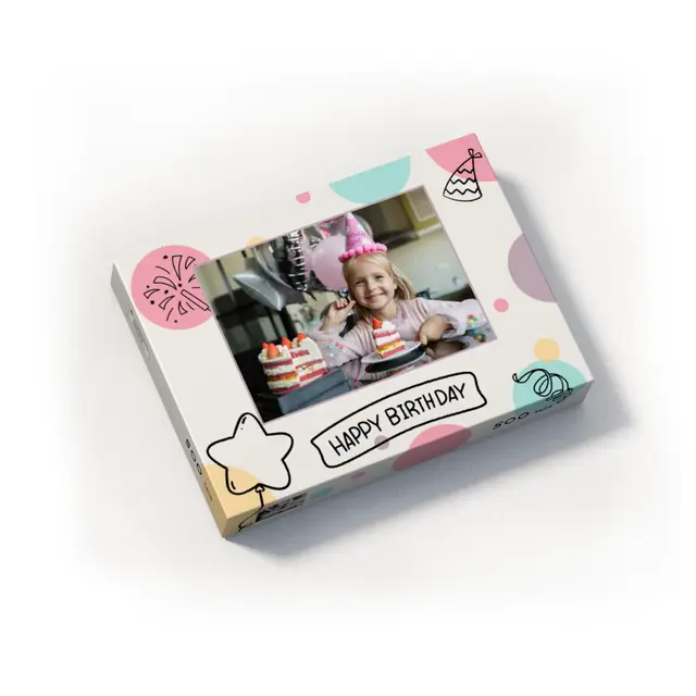 Puzzle 1000 Teile Querformat Design Happy Birthday II