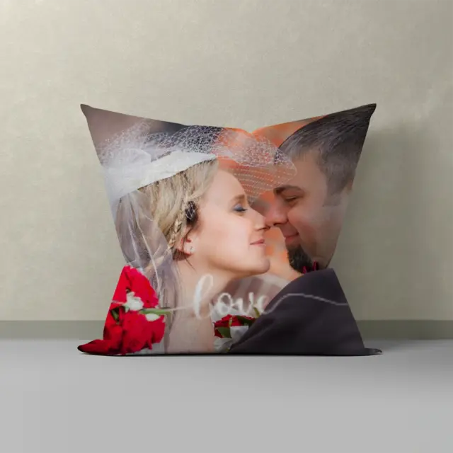 Samtkissen 40 x 40 cm Design Love