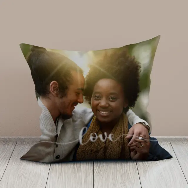 Samtkissen 40 x 40 cm Design Love