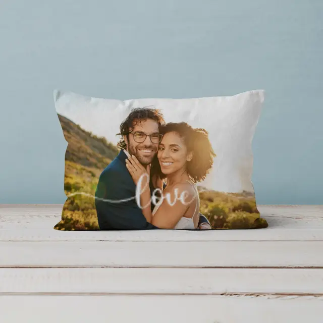 Samtkissen 40 x 40 cm Design Love