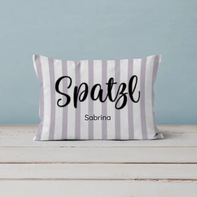 Samtkissen 60 x 40 cm Design Spatzl Streifen