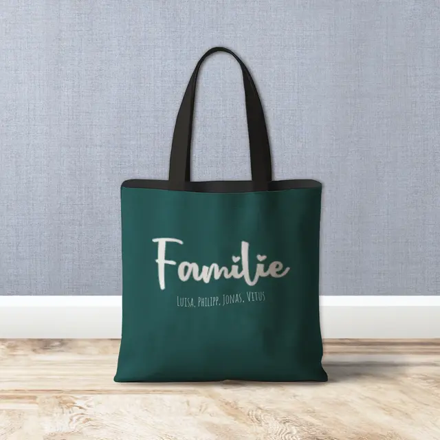 Designvorlage Familie mit Namenspersonalisierung